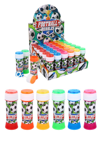 Pack of 12 Football Bubble Tubs with Wand (50ml)