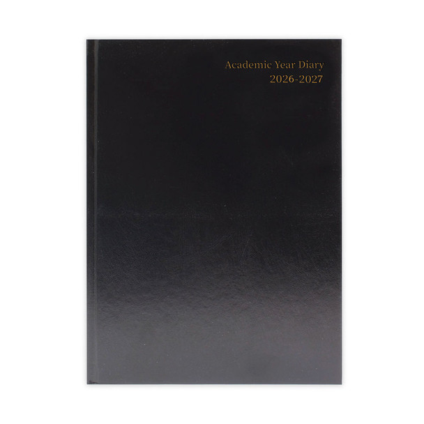 2026-2027 A4 Day Per Page Black Academic Diary KF1A4ABK26
