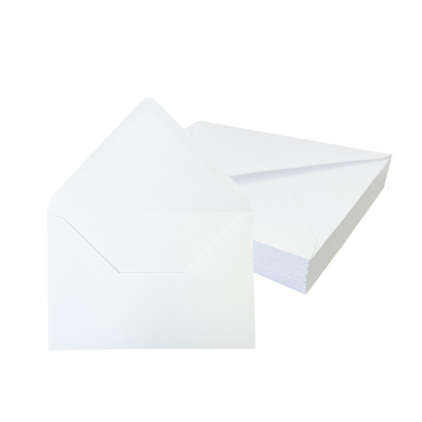 Pack of 50 White 100gsm 121x171mm Gummed Envelopes