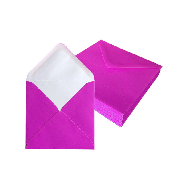 Pack of 50 Vivid Violet 130x130mm Gummed Envelopes