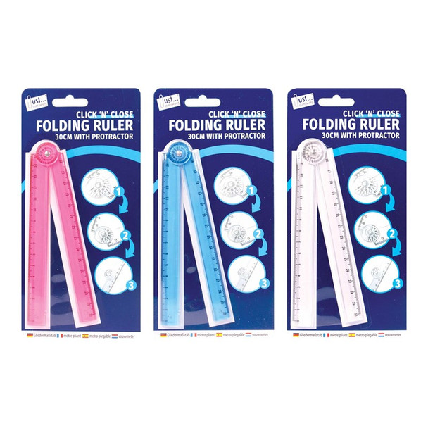 Single 30cm Foldable Ruler
