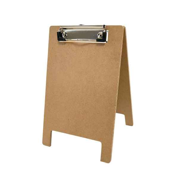 A5 5mm Thick Wooden Stand Folding Menu Clipboard