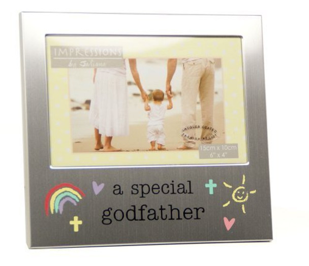 Juliana Aluminium Photo Frame 6" x 4" - Special Godfather