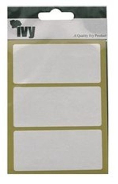 Pack of 21 White 34x75mm Rectangular Labels