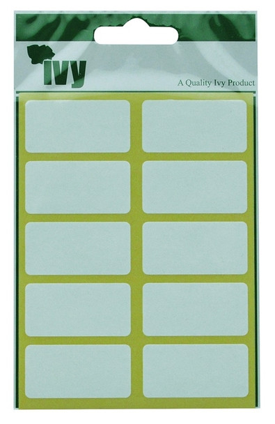 Pack of 70 White 19x38mm Rectangular Labels