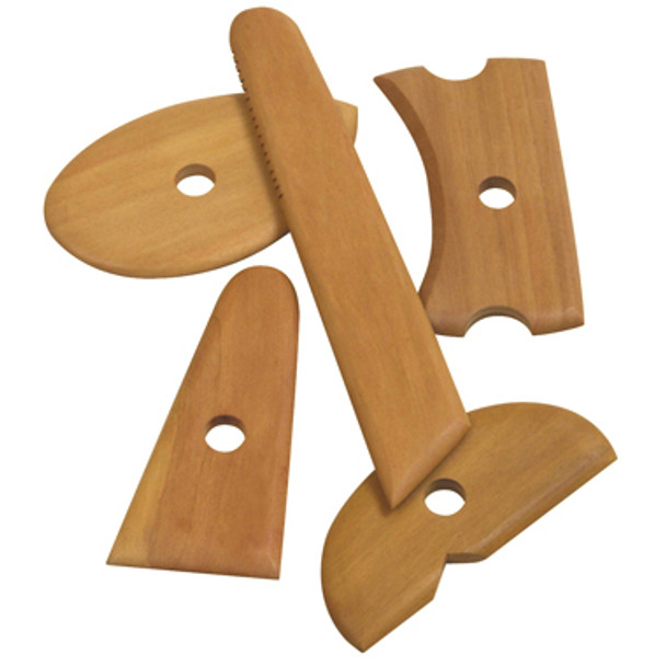 Set of 5 Assorted Wooden Portters Ribs