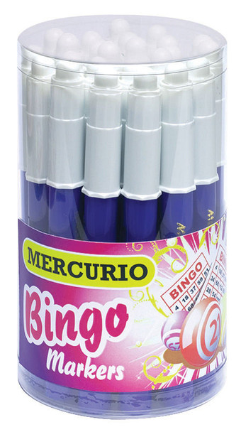 Pack of 24 Mercurio Blue Bingo Markers