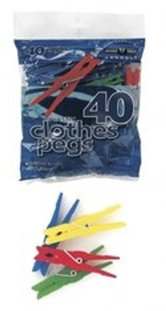 Plastic Clothes Pegs (30 Pack)