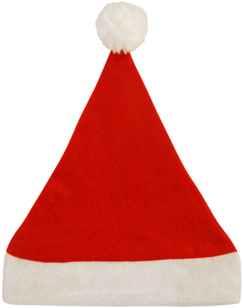 Child Santa Hat with Bobble & Trim