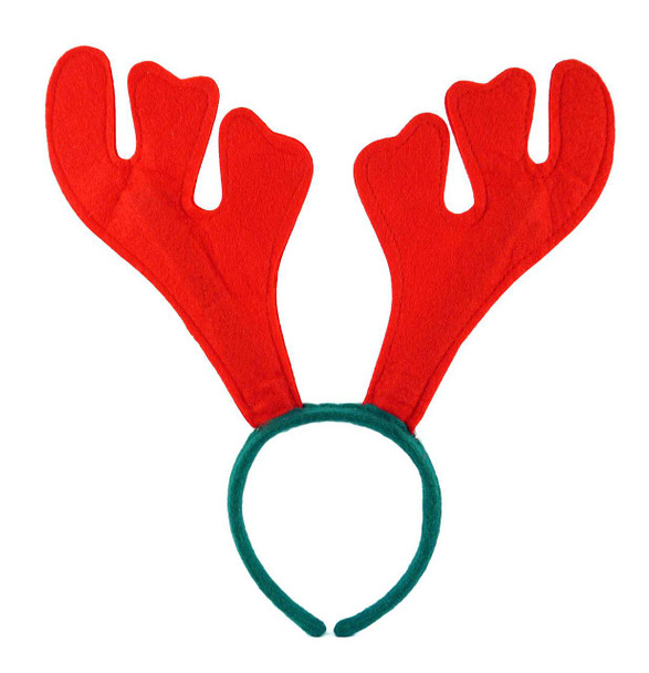 Red Reindeer Antlers Headband