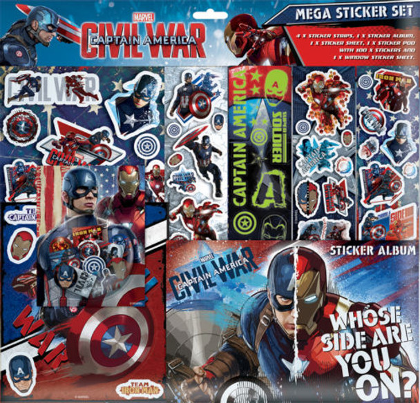 Captain America Mega Sticker Set