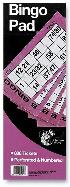 Bingo Ticket Pad (888 Tickets)