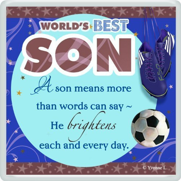 World's Best Son Sentimental Fridge Magnet