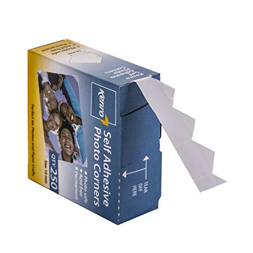 Pack of 250 Kenro Single-sided Adhesive Photo Corners