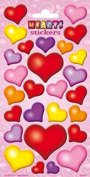 Hearts Stickers Sheet