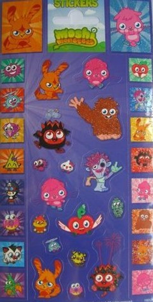 Moshi Monsters Sheet of 34 Stickers