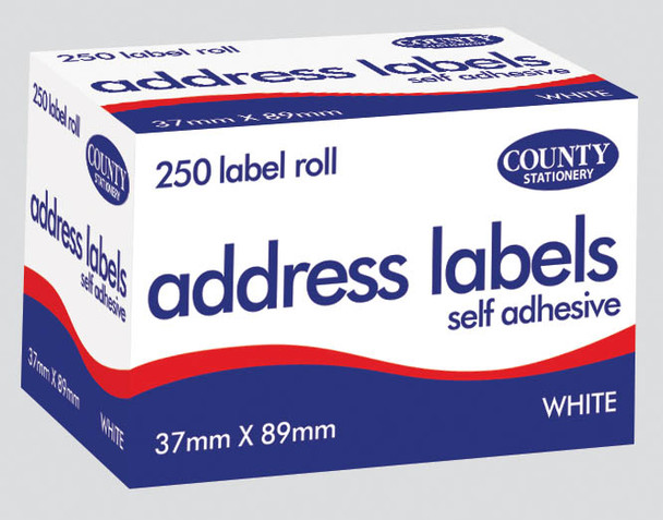 Self Adhesive Address Labels 250 Roll