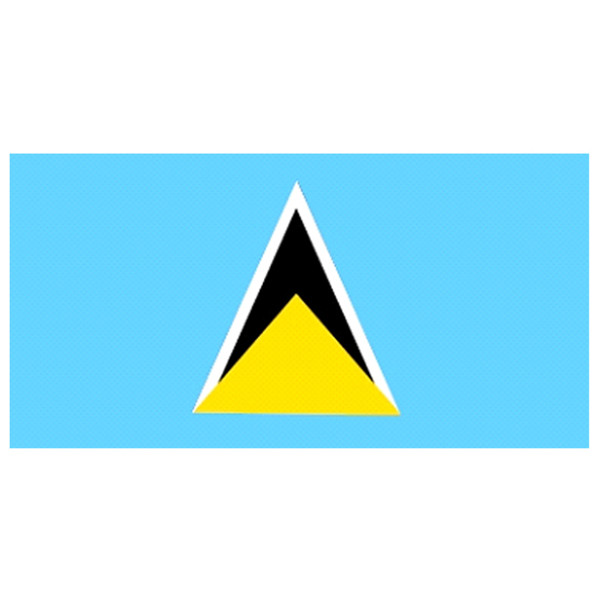 St Lucia Flag 5ft X 3ft