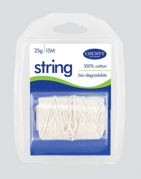 Cotton String Spool Fine 15mm Blister Card