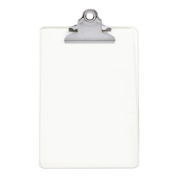 Clear A5 Clipboard with Butterfly Clip with Ruled Side