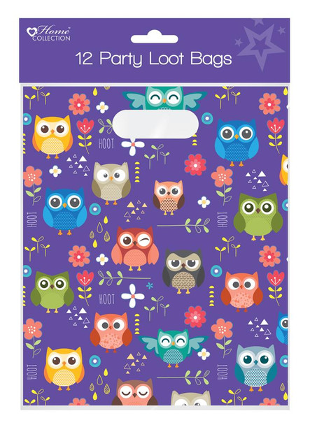Pack of 12 Woodland Large Loot Bags