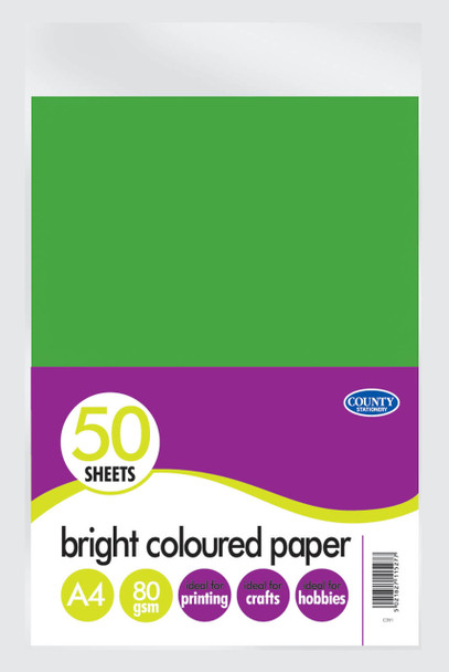 50 A4 Bright Coloured Paper