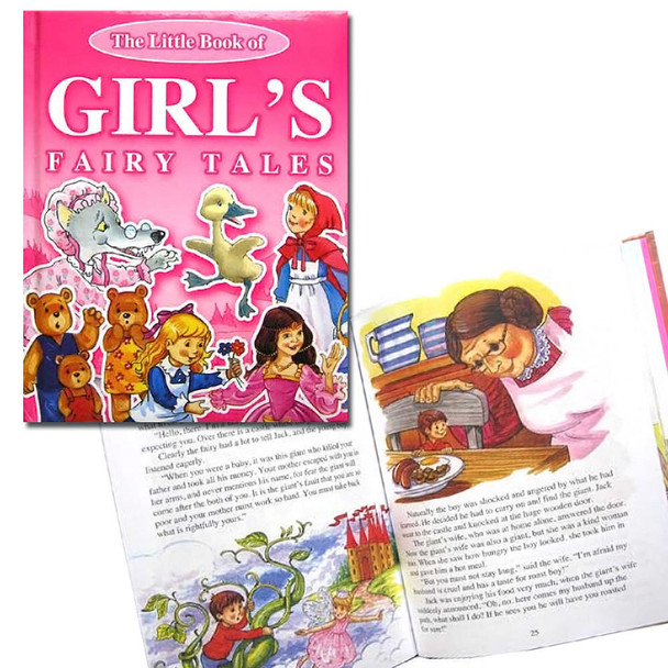 The Little Book of Girls Fairy Tales - Hardback Children's Story Book