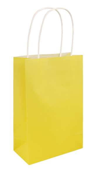 Pack of 24 Yellow Party Bags with Handles