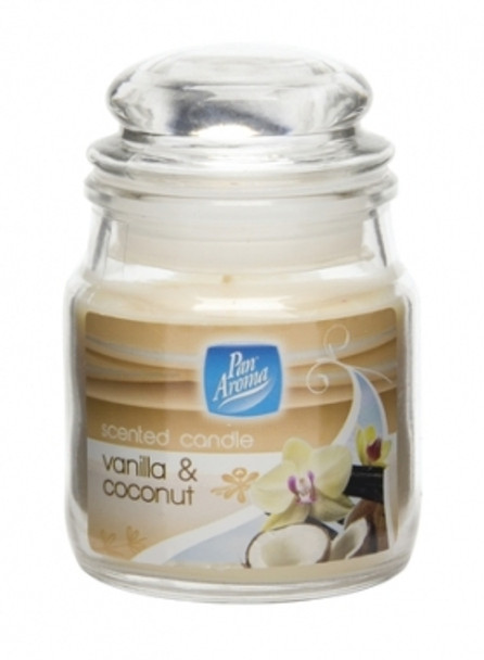 Pan Aroma Small Jar Candle With Lid - Vanilla & Coconut