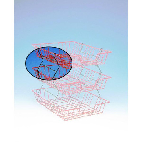 Pack of 2 Wire Filing Risers Black Trays - Stationery Wholesale