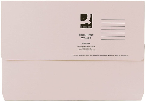 Pack of 50 Foolscap Buff Document Wallets - Stationery Wholesale
