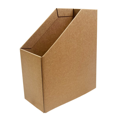 Kraft Magazine File Corrugated Cardboard Desk Organiser - Stationery ...