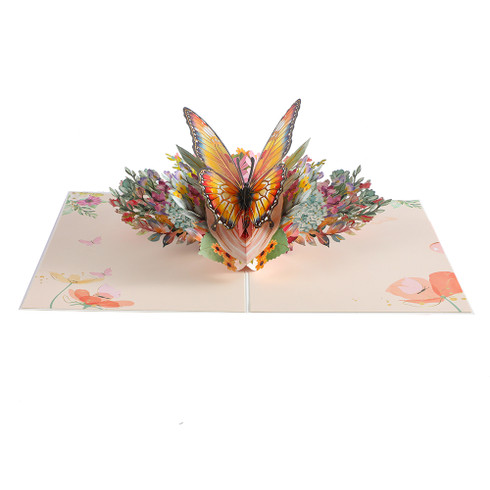 Sunset Glow Butterfly 3D Pop Up Greeting Card - Birthday Mother ...