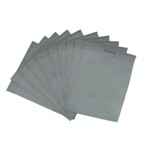 Patch Paper Handle Pack of 25 Grey Coloured 35x25cm Non-Woven Patch Handle Bags ...