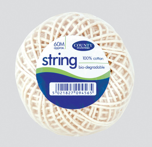 Medium Cotton String 60m Ball - Stationery Wholesale