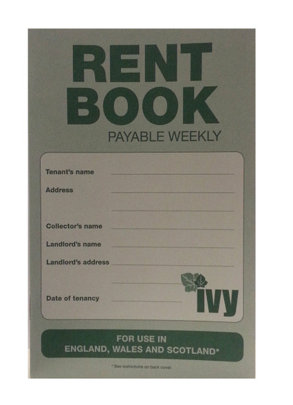Rent Book For Use in England, Wales & Scotland - Stationery Wholesale