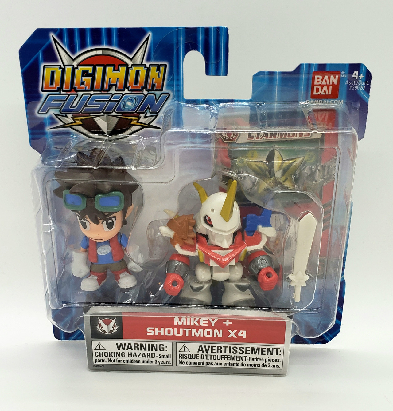 BANDAI Digimon Fusion Mikey + Shoutmon x4 Toy Figures