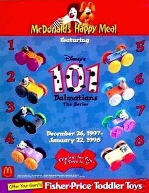McDonald's 1997 Disney's 101 Dalmatians The Series