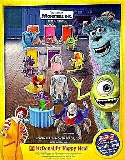 McDonald's Happy Meal 2001 Disney's Monsters Inc