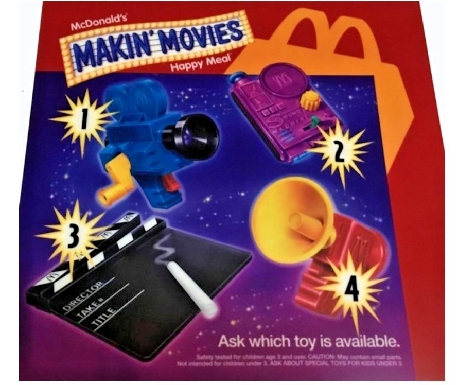 McDonald's Happy Meal Toy 1994 Makin' Movies