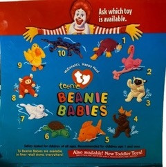 McDonald's Happy Meal 1997 Ty Teenie Beanie Babies