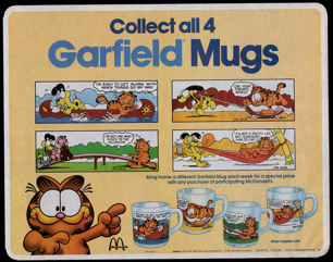 McDonald's 1987 Garfield Glass Mugs