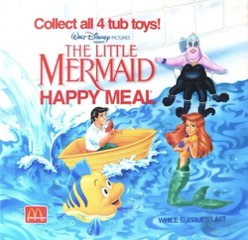 McDonald's Happy Meal Toys 1989 The Little Mermaid