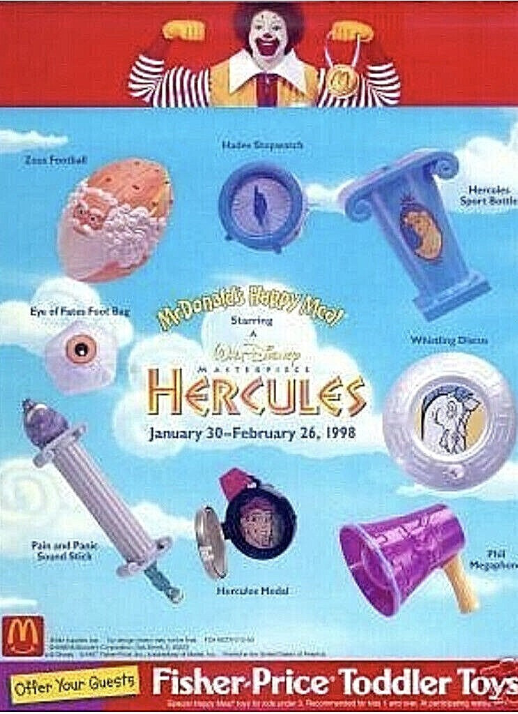McDonald's Happy Meal Toy 1998 Disney's Hercules