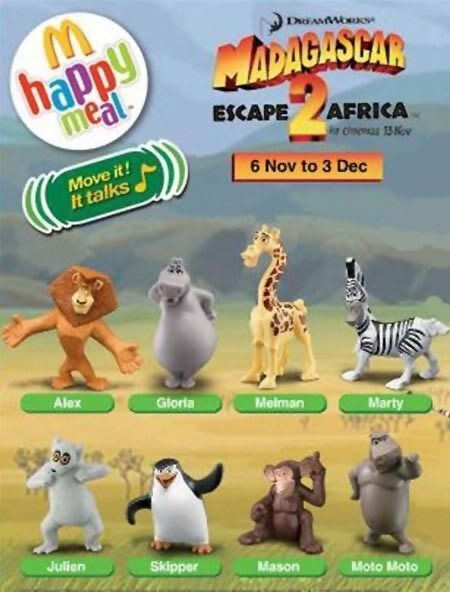 McDonald's Happy Meal Toy 2008 Madagascar 2