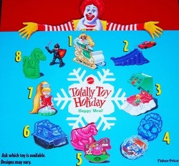 McDonald's Happy Meal Toy 1995 Totally Toy Holiday