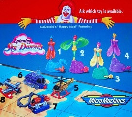 McDonald's 1997 Spinning Sky Dancers/Micro Machine