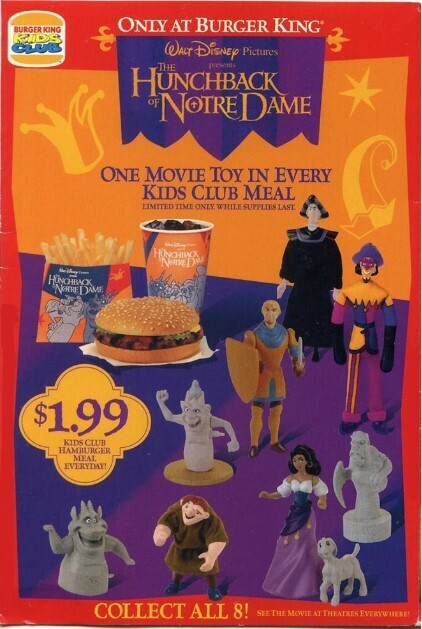 Burger King 1996 The Hunchback of Notre Dame