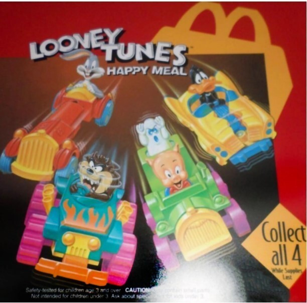 McDonald's 1993 Looney Tunes Quack Up Cars
