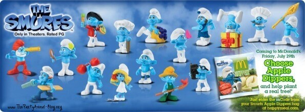McDonald's Happy Meal 2011 The Smurfs Movie